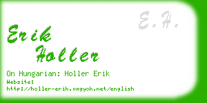 erik holler business card